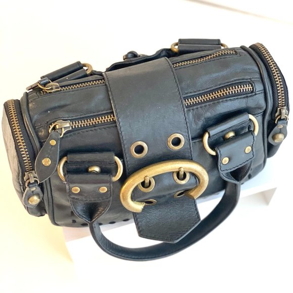 Francesco Biasia Leather Top Handle Small Satchel - Picture 2 of 13